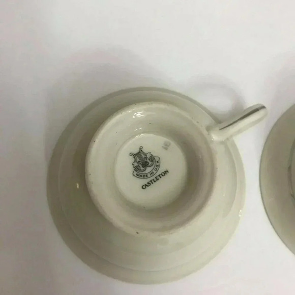 Vintage Castleton St Regis Sugar Bowl & 2 Cup Set - Picture 8 of 9